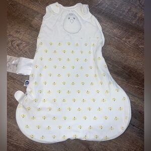 Nested Bean White and Yellow Baby Sleep Sack